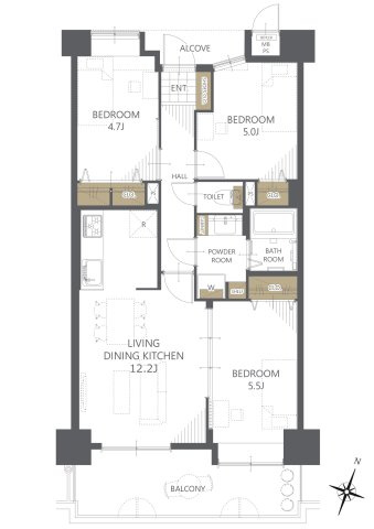 【間取り】サンシティ本通 