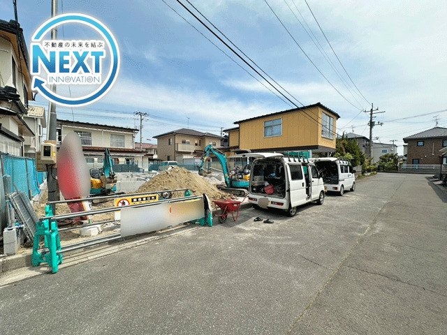 第7多賀城市高橋　B棟の前面道路含む現地写真