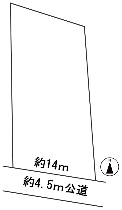 ６５４３６　岐阜市岩崎土地の区画図