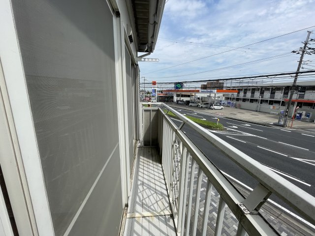 板倉ハイツのバルコニー