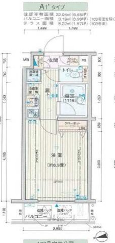 プレール・ドゥーク西新宿の間取り