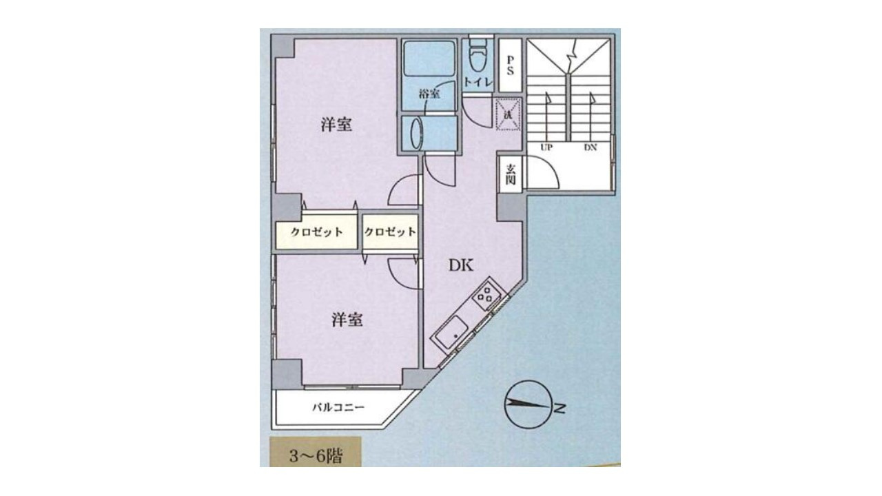 東京都大田区多摩川1丁目　一棟マンション　満室稼働中の間取り