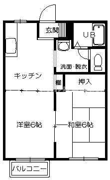 レジデンス悠Bの間取り