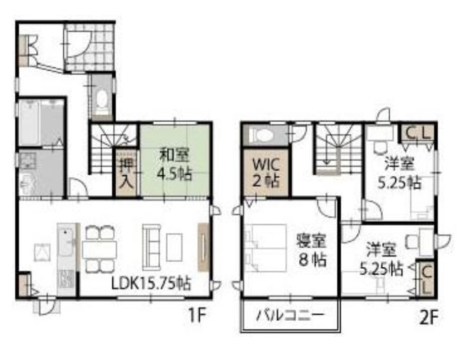 【間取り】 | 間取りは4LDKになります。