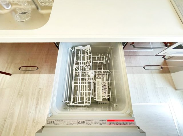 限定４区画新築分譲☆人気のオール電化仕様☆設備充実☆駐車２台ＯＫ☆山科区西野山射庭ノ上町のキッチン|食器洗浄乾燥機
