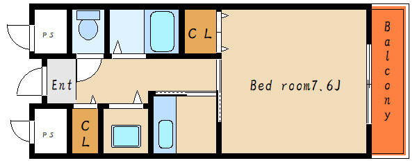 ウエストビラITOの間取り