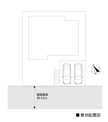 伊勢原市高森台2丁目の区画図|敷地配置図