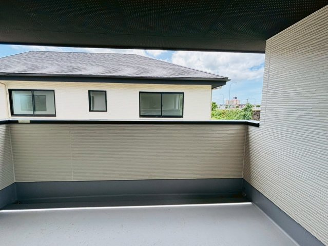 ケイアイエルデ／菊池郡大津町１期／２号棟のバルコニー|大津町室2号棟！外観・室内設備をご確認下さい！当日内覧大歓迎