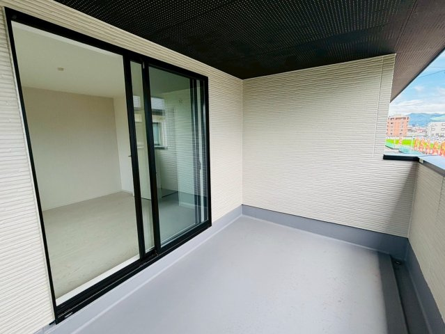 ケイアイエルデ／菊池郡大津町１期／２号棟のバルコニー|大津町室2号棟！外観・室内設備をご確認下さい！当日内覧大歓迎