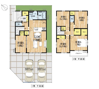 【間取り】 | 野洲市永原　１号地　新築戸建