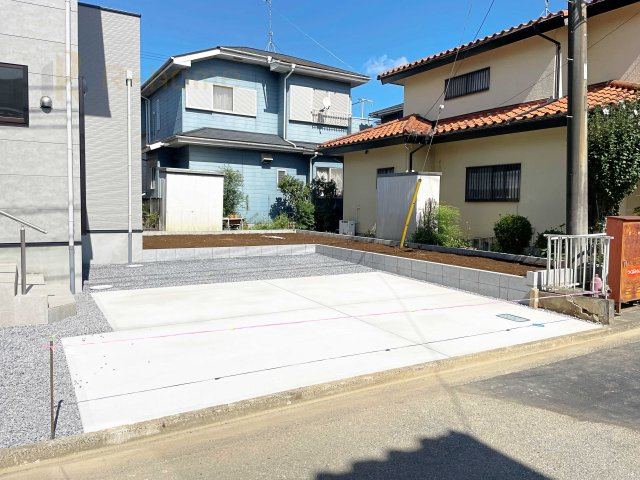 つくばみらい市谷井田8期　新築戸建て　1号棟の駐車場|カースペースは2台お停めいただけます♪