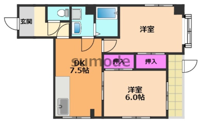 グリーンハイツの間取り