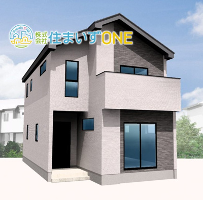 【外観パース】 | 新築分譲住宅　山形市江俣二丁目1期　全2棟 | 1号棟外観パースです♪
建売とは思えないスタイリッシュな外観とこだわり設備の住まいです！