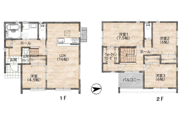 【間取り】 | 福岡市南区柏原3丁目　1号棟（全1棟）【仲介手数料無料・0円】 | 平日、土日祝日もお好きな日時にご見学可能です。お気軽にお問合せ下さい。