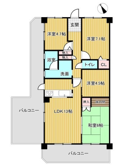 コスモ守山の間取り