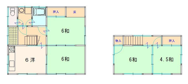 【間取り】 | 吾川郡いの町枝川
