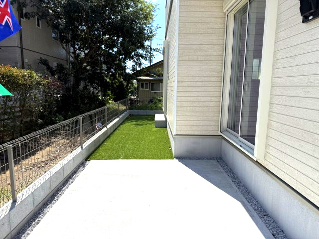 ハートフルタウン前橋市城東町2期　1号棟の庭|ちょっとしたお庭もございます。