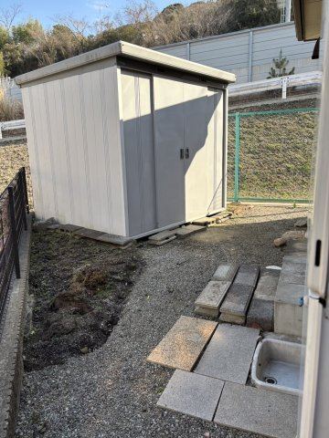西宮市名塩二丁目　中古戸建の庭|大容量の倉庫があります