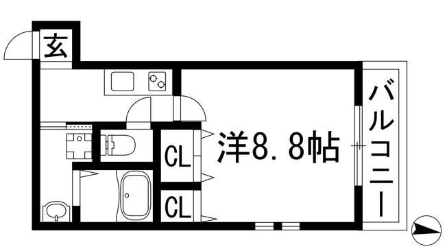 【間取り】 | フジパレス宝塚小林3番館