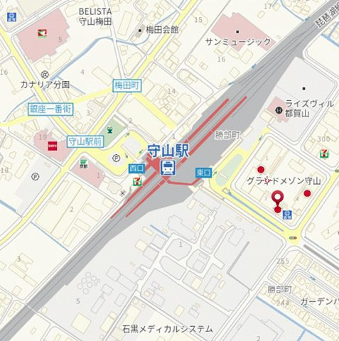 グランドメゾン守山　3号棟の地図