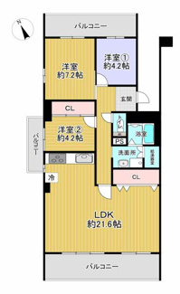 【間取り】 | グランドメゾン守山　3号棟