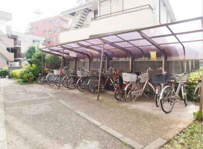 【その他共用部分】 | 常盤台マイコーポ | 敷地内に自転車置き場があります(^^)/