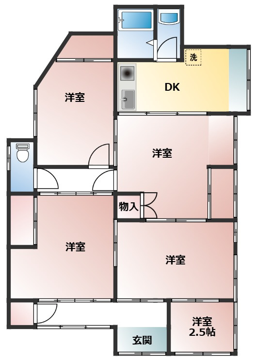 ブレストハウス恋路の間取り