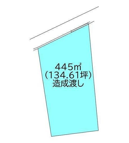 田の上４丁目　売土地の区画図