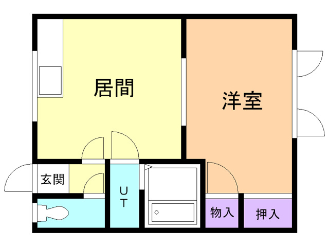 ハイツ栄の間取り