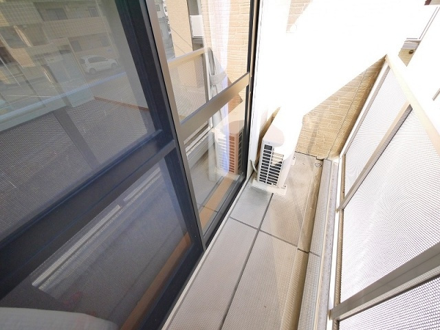 レオパレス南生駒のバルコニー|陽当たり良好なバルコニーです