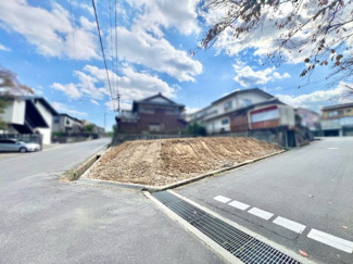 【前面道路含む現地写真】 | 栗東市小野　土地　注文住宅　建築条件なし
