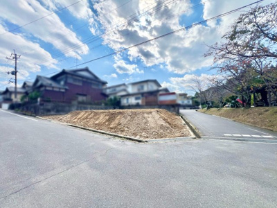 【前面道路含む現地写真】 | 栗東市小野　土地　注文住宅　建築条件なし