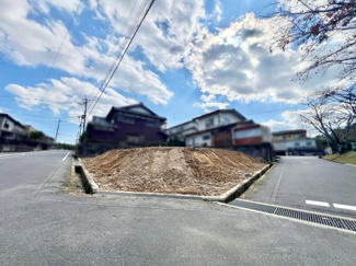 【前面道路含む現地写真】 | 栗東市小野　土地　注文住宅　建築条件なし