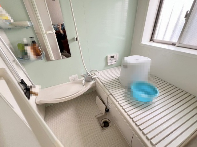 三郷市中央4丁目　平屋中古戸建の浴室|快適な追焚バスです。