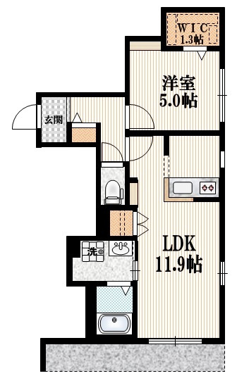Marigoldの間取り|★南向きの角部屋です★