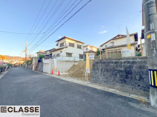 【前面道路含む現地写真】 | 宇治市琵琶台1丁目　売土地　建築条件付き