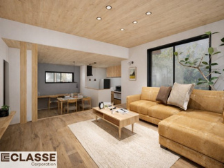 【完成予想図】 | 宇治市琵琶台1丁目　売土地　建築条件付き | アトリエ仕様では、高性能断熱材（吹付断熱）を採用しておりますので、ZEH水準に適合しています。気密性・断熱性に優れているため、冬はあたたかく、夏は涼しい快適な住環境を実現できます。