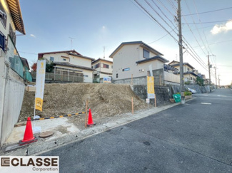 【前面道路含む現地写真】 | 宇治市琵琶台1丁目　売土地　建築条件無し