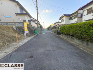 【前面道路含む現地写真】 | 宇治市琵琶台1丁目　売土地　建築条件無し