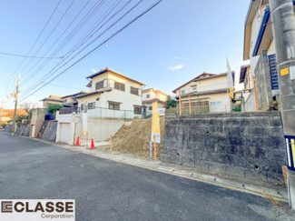 【前面道路含む現地写真】 | 宇治市琵琶台1丁目　売土地　建築条件無し