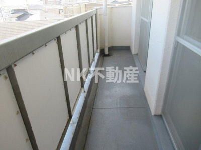 【バルコニー】 | 西岩崎コーポ（河内花園賃貸） | お洗濯にも便利なバルコニー付き