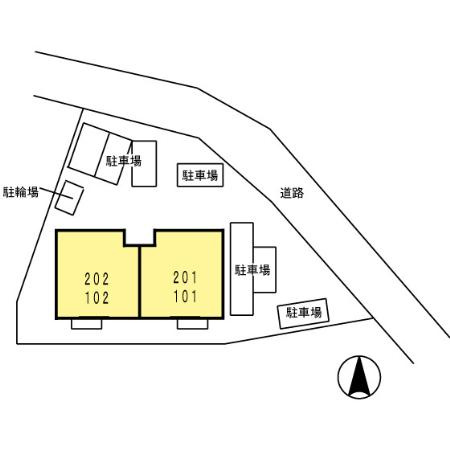 ディゴス八幡の駐車場