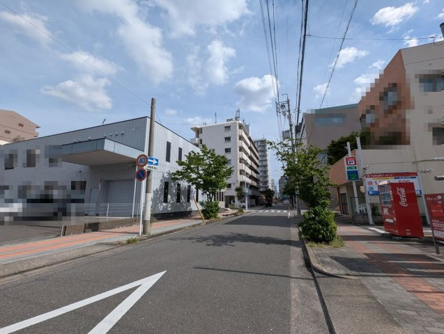 中区金山２丁目土地の前面道路含む現地写真|前面道路①