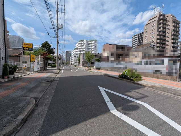 中区金山２丁目土地の前面道路含む現地写真|前面道路②