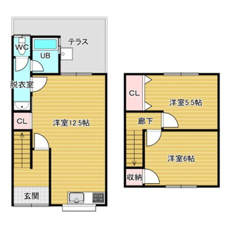 【間取り】 | 大原野北春日町貸家