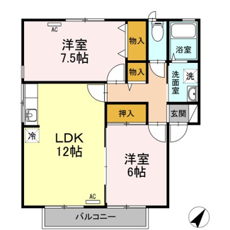 【間取り】 | アムール　C