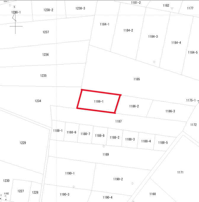キャンプ・キンザー（浦添市牧港補給地区）軍用地の土地図|浦添市字宮城1186-1公図