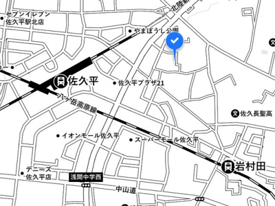 【地図】 | 佐久市長土呂中古一戸建