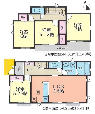 ハートフルタウン天白区土原8期　全4棟　新築戸建の間取り