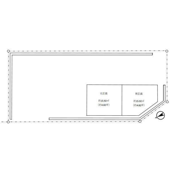 野並4丁目貸店舗の区画図